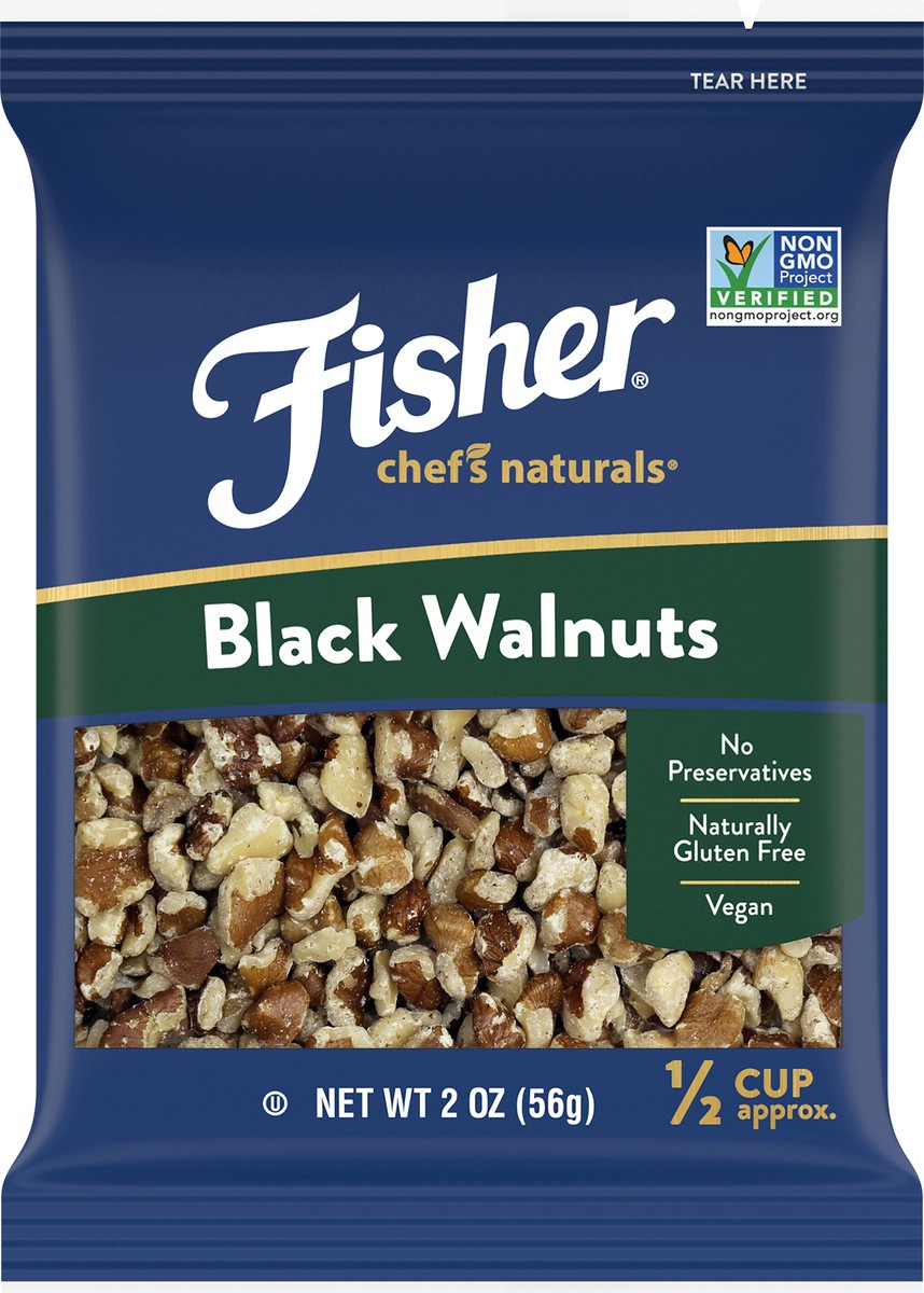 slide 1 of 8, Fisher Chef's Naturals Black Walnuts 2 oz. Bag, 2 oz