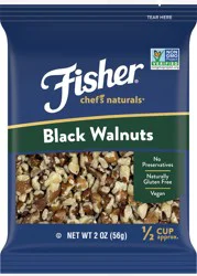 Fisher Chef's Naturals Black Walnuts 2 oz. Bag