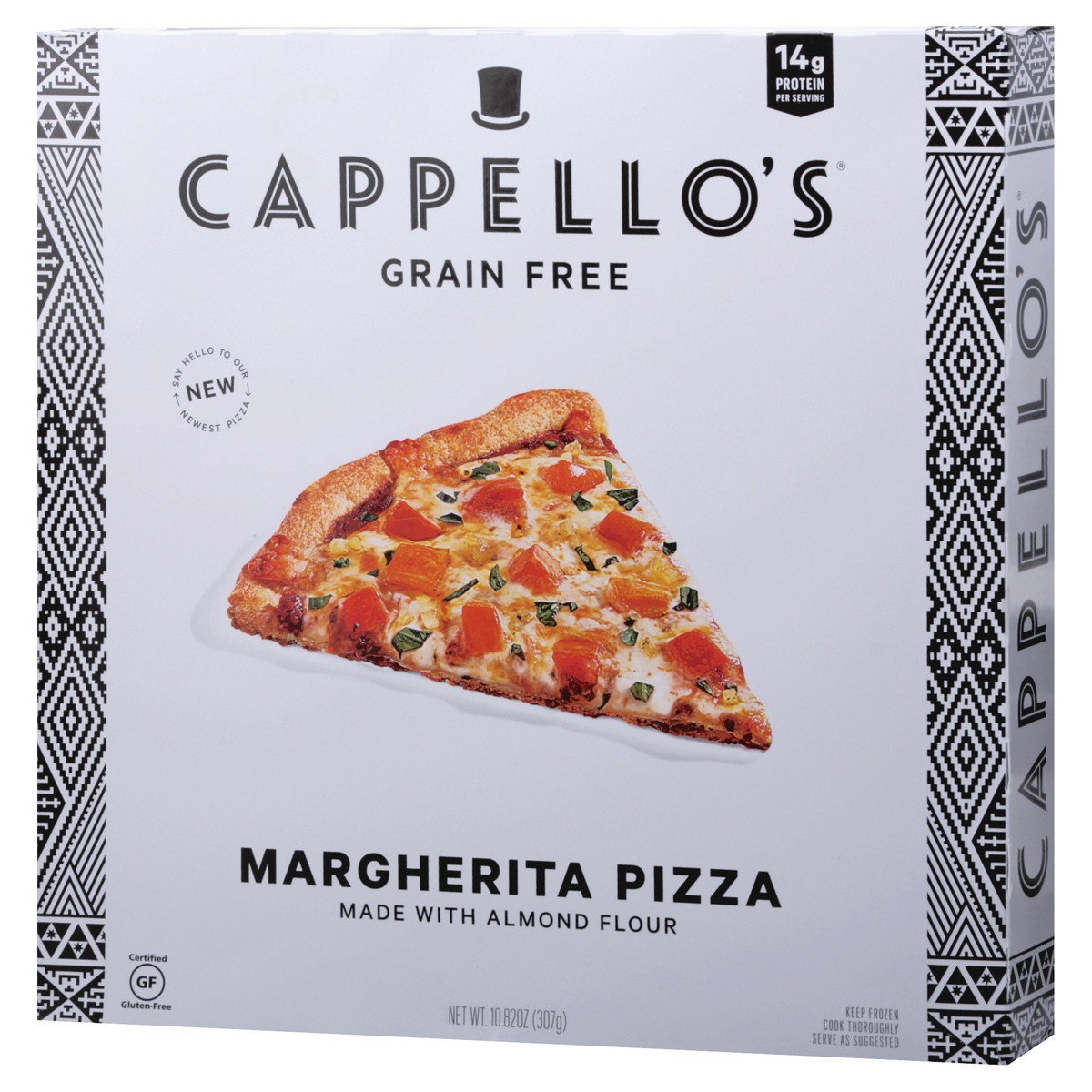 slide 5 of 9, Cappello's Grain Free Margherita Pizza 10.82 oz, 10.82 oz