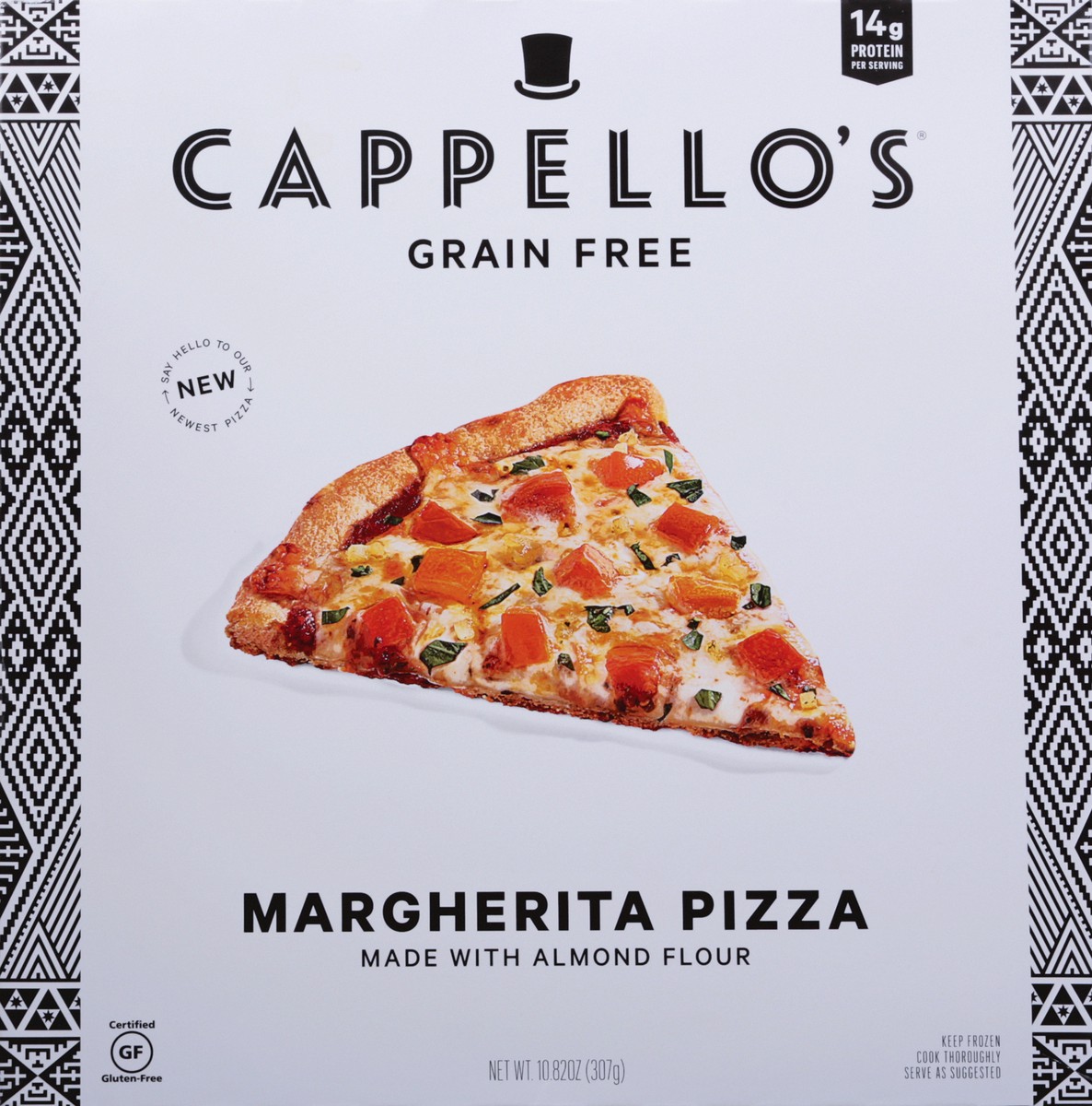 slide 7 of 9, Cappello's Grain Free Margherita Pizza 10.82 oz, 10.82 oz