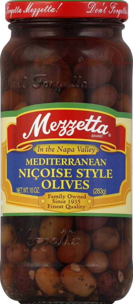 slide 2 of 2, Mezzetta Olives, Mediterranean Nicoise Style, 10 oz