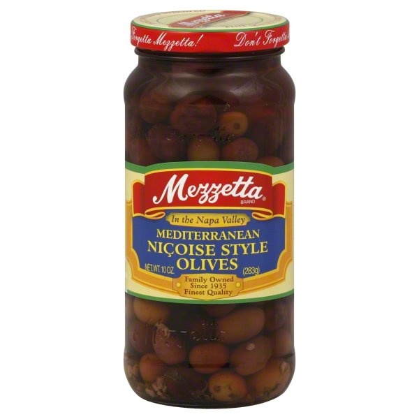 slide 1 of 1, Mezzetta Olives, Mediterranean Nicoise Style, 10 oz