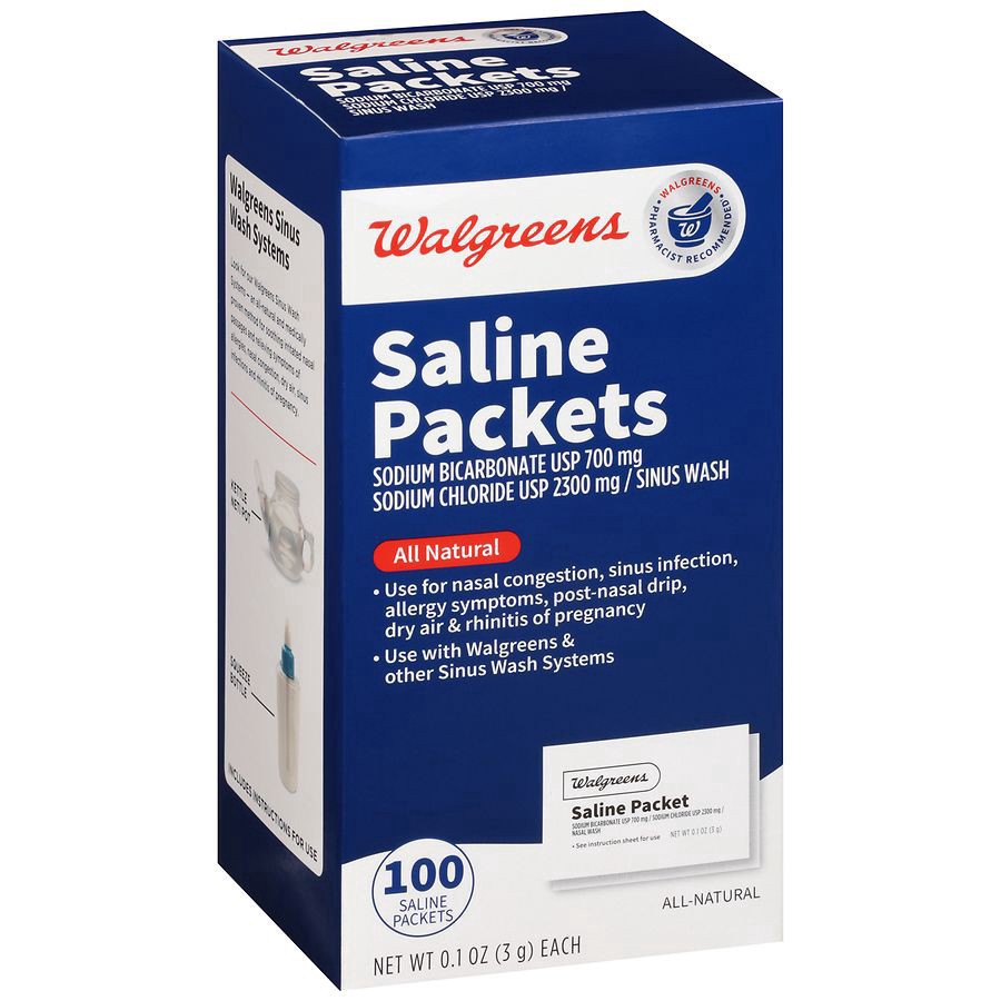 slide 4 of 5, Walgreens Saline Packet Refills, 100 ct
