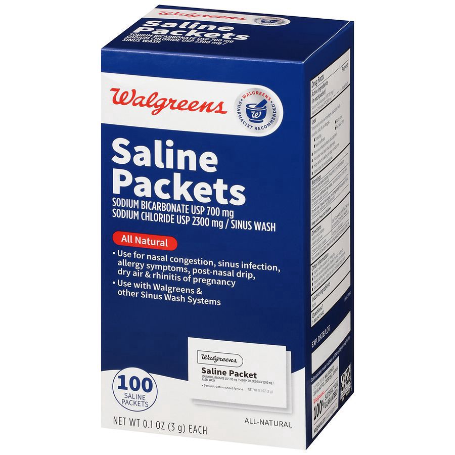 slide 5 of 5, Walgreens Saline Packet Refills, 100 ct