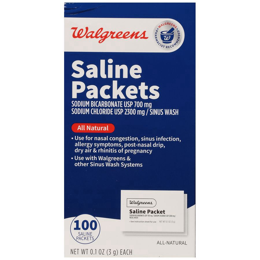 slide 3 of 5, Walgreens Saline Packet Refills, 100 ct