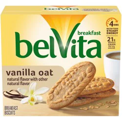 belVita Breakfast Biscuits, Vanilla Oat Flavor, 5 Packs (4 Biscuits Per Pack) - INNER PACK