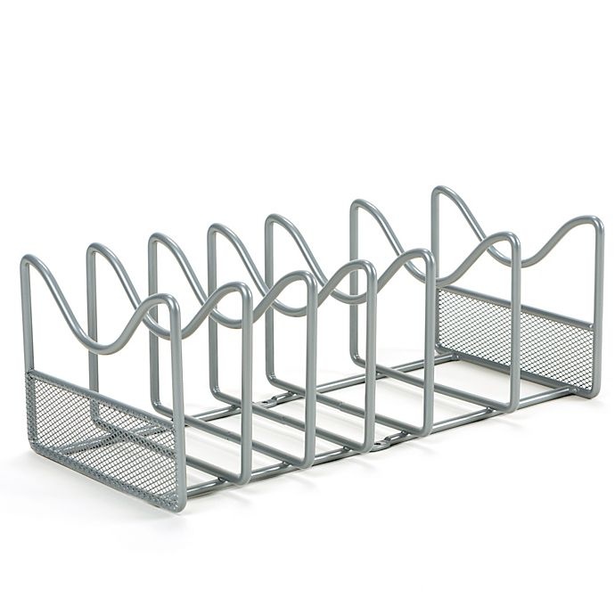 slide 1 of 2, ORG Metal Pot and Lid Organizer - Silver, 1 ct