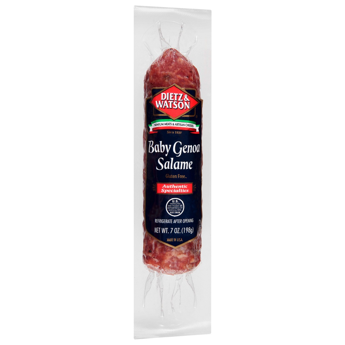 slide 4 of 9, Dietz & Watson Salami Genoa Baby, 7 oz