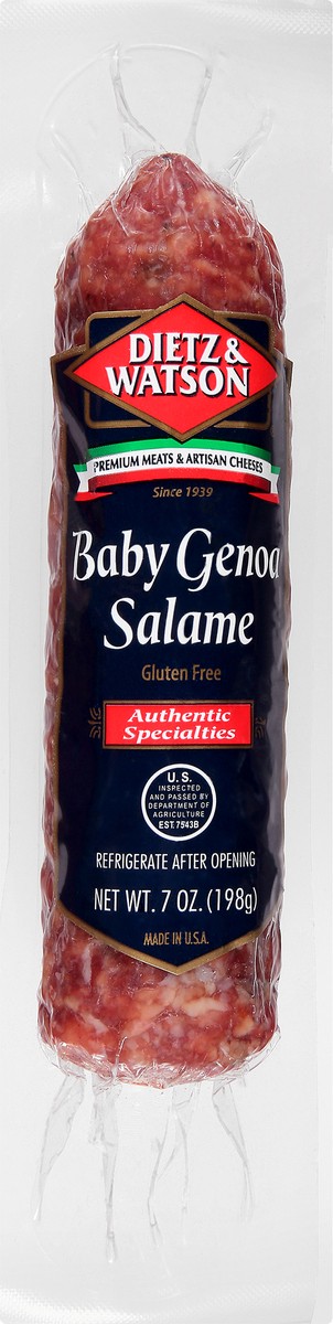 slide 6 of 9, Dietz & Watson Salami Genoa Baby, 7 oz