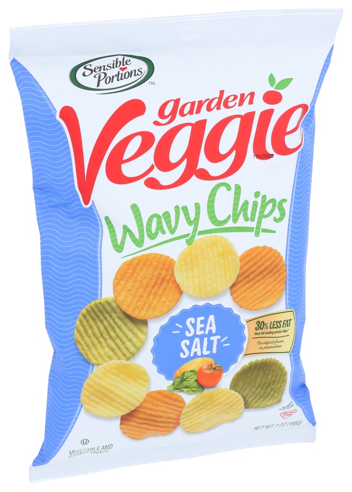 slide 1 of 2, Sensible Portions Sea Salt Garden Veggie Chips, 7 oz