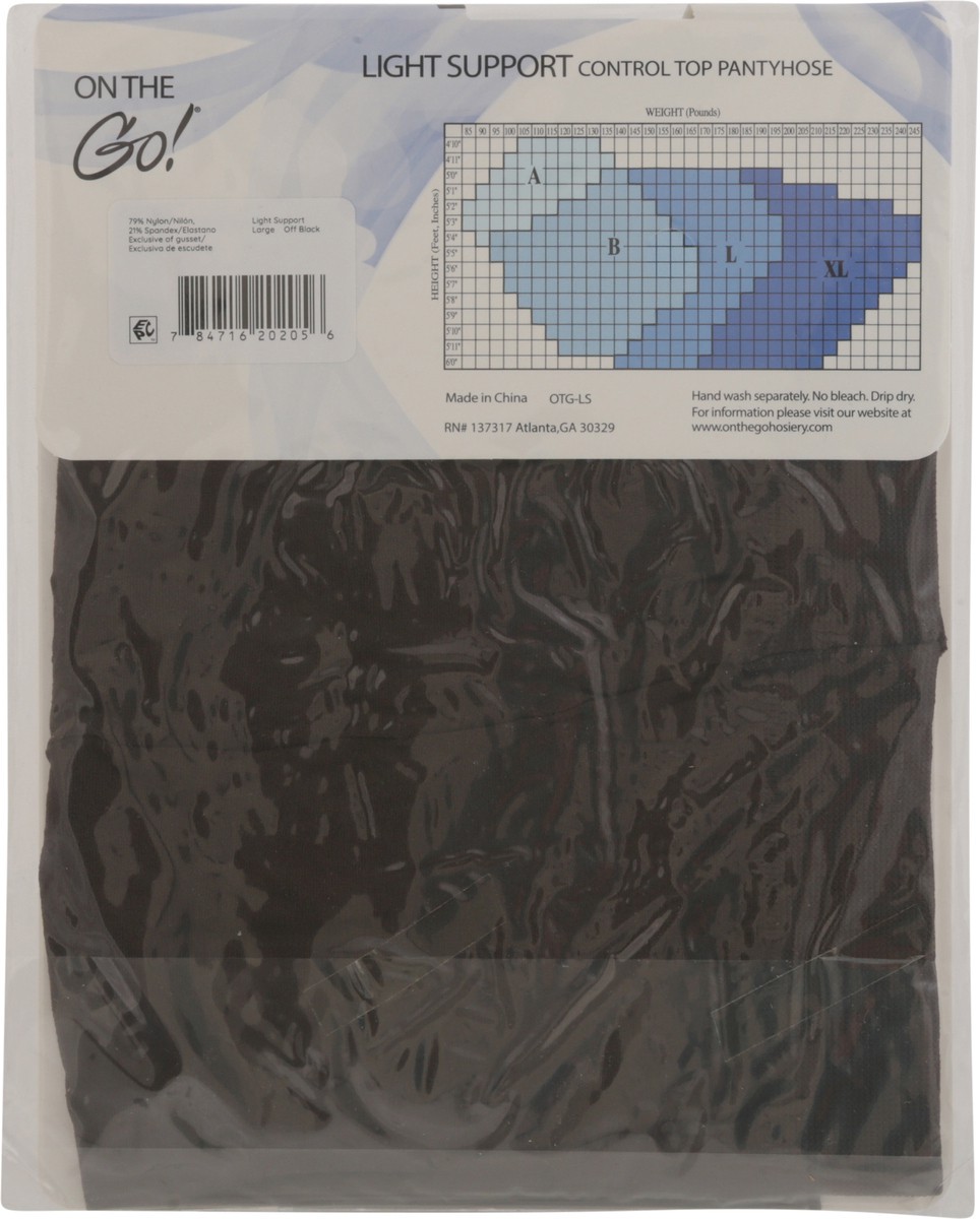 slide 8 of 11, Light Support Off Black Large 1 Count, 1 ct