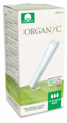 slide 1 of 1, Organyc Cotton Tampon Spr Appl, 16 ct