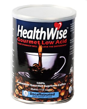 slide 1 of 1, HealthWise Coffee 100% Colombian Gourmet Supremo Decaf Coffee, 12 oz