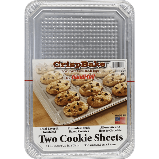 slide 2 of 2, Handi-foil Crisp Bake Cookie Sheet - Silver, 15.09 in x 10.31 in x 0.56 in