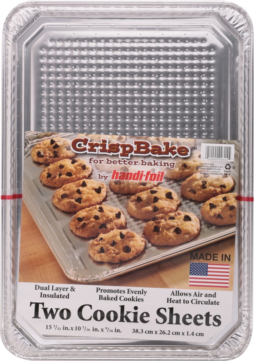 slide 9 of 9, Handi-foil Crisp Bake Cookie Sheet - Silver, 15.09 in x 10.31 in x 0.56 in