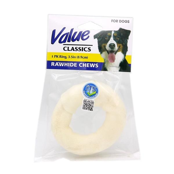 Value Classics Rawhide Chews White Ring 1 ct Shipt
