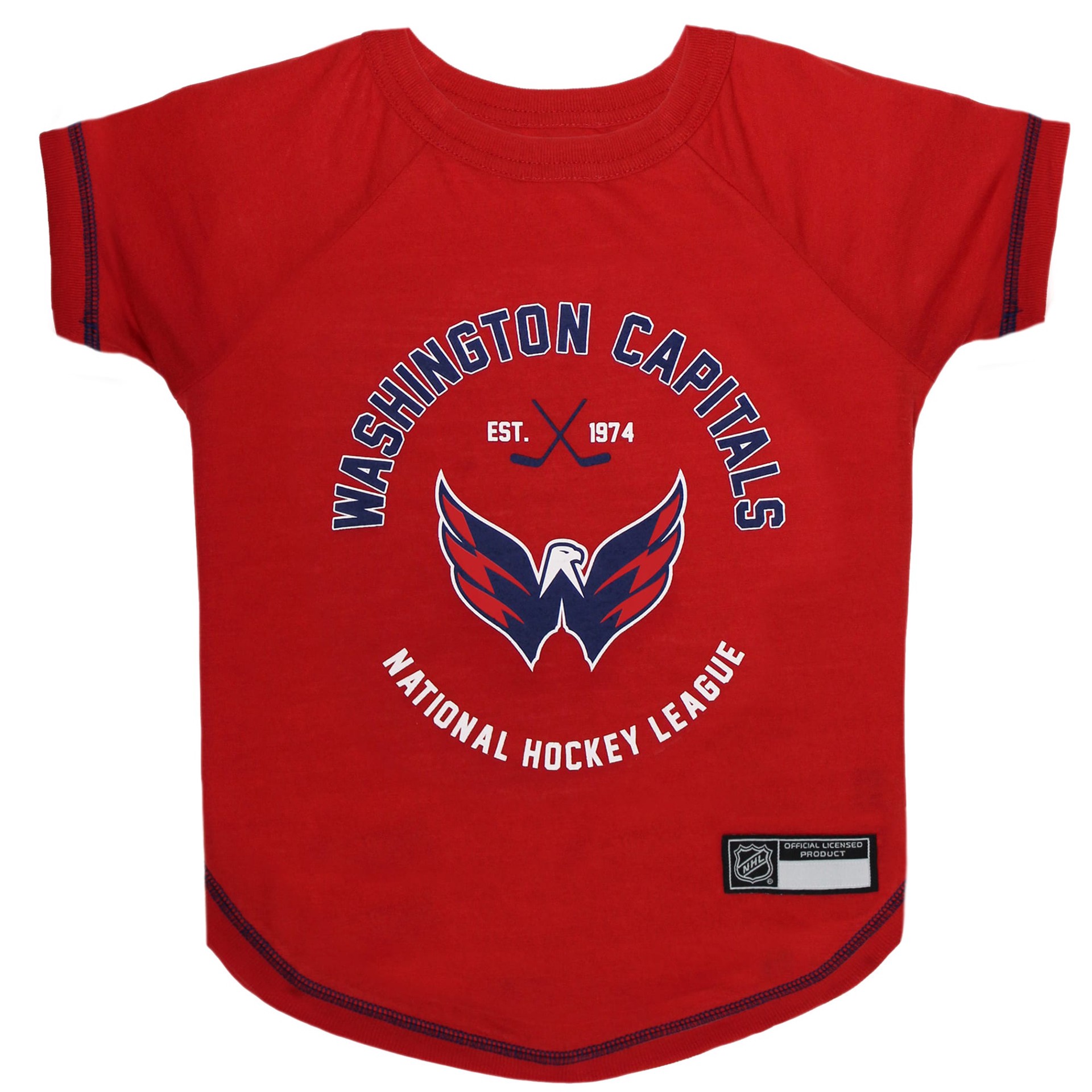 slide 1 of 1, Pets First Washington Capitals Dog T-Shirt, MED