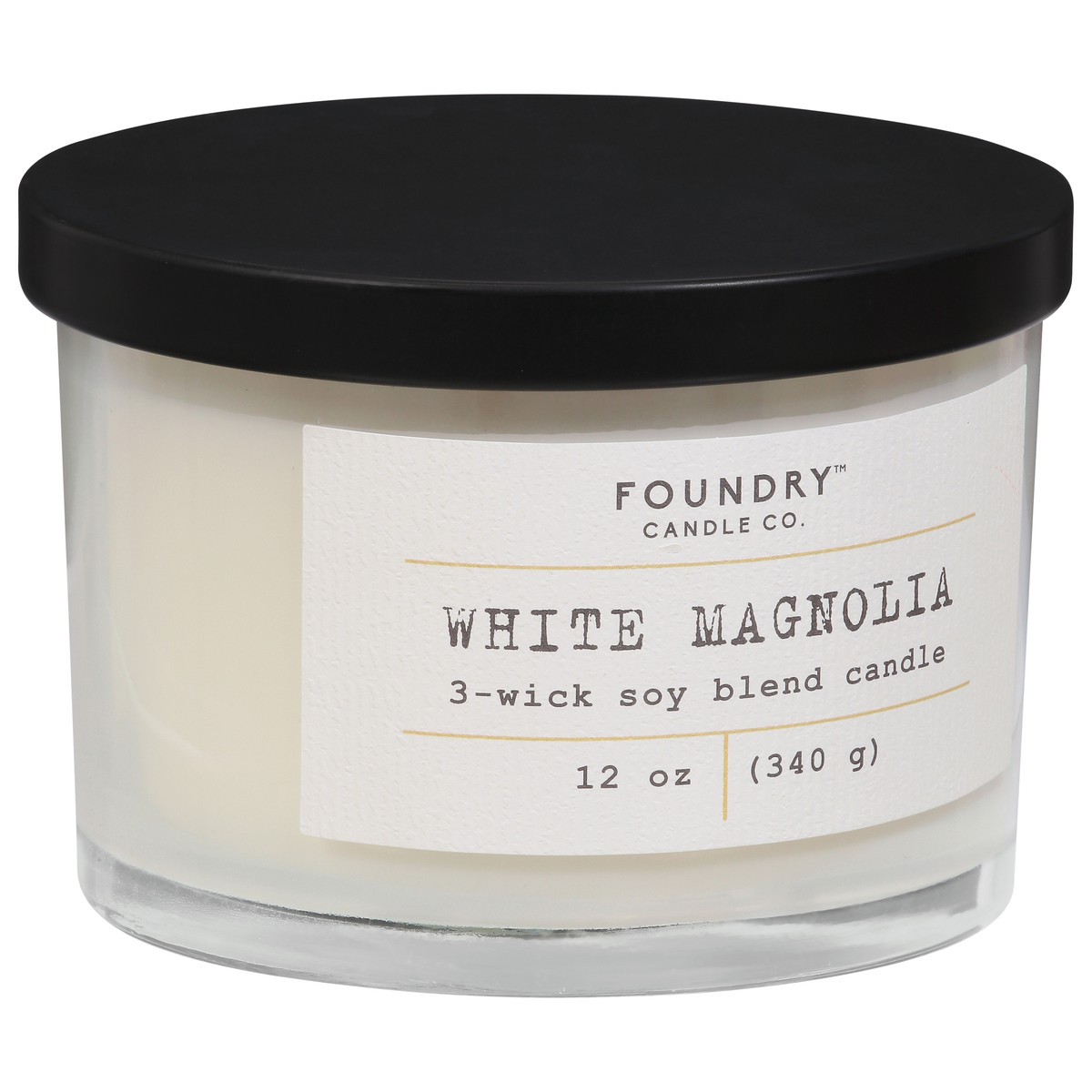 slide 2 of 9, Foundry Candle Co. Foundry Candle Co White Magnolia 3-wick Soy Wax Candle, 1 ct