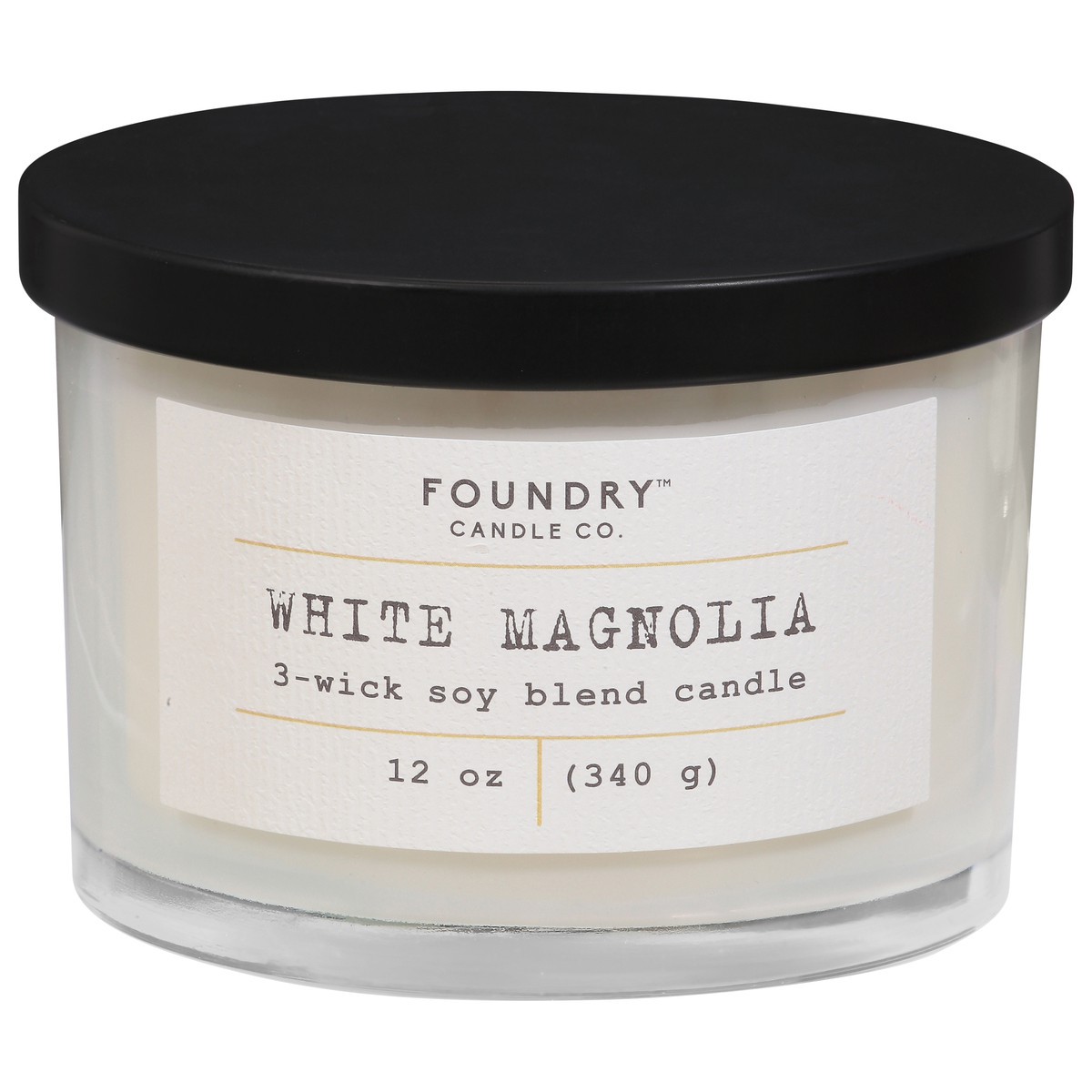 slide 1 of 9, Foundry Candle Co. Foundry Candle Co White Magnolia 3-wick Soy Wax Candle, 1 ct