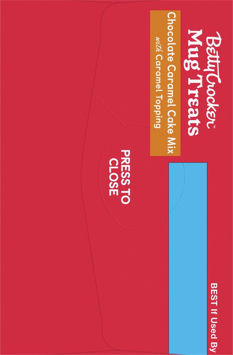 slide 5 of 9, Betty Crocker Mug Treats Chocolate Caramel Cake Mix with Caramel Topping, 4 Servings, 12.5 oz., 8 ct