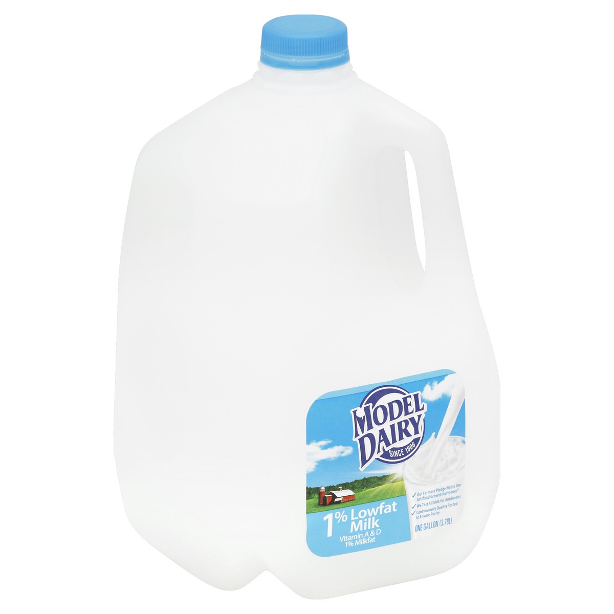 slide 1 of 5, Model Dairy 1% Milk, 1 gal