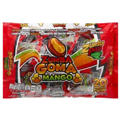 Zumba Pica Goma Gummy Tamarind Mango Candy 20 ea