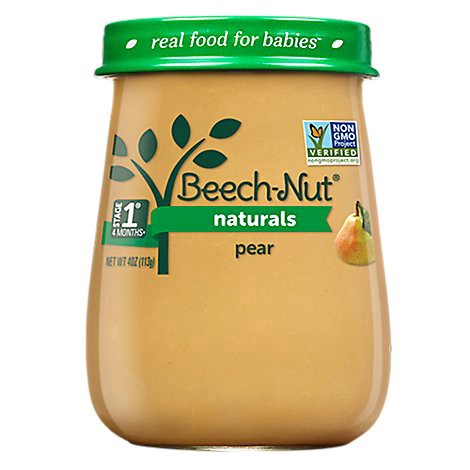 slide 1 of 1, Beech-Nut Naturals Stage 1 Pear Baby Food - 4 Oz, 4 oz