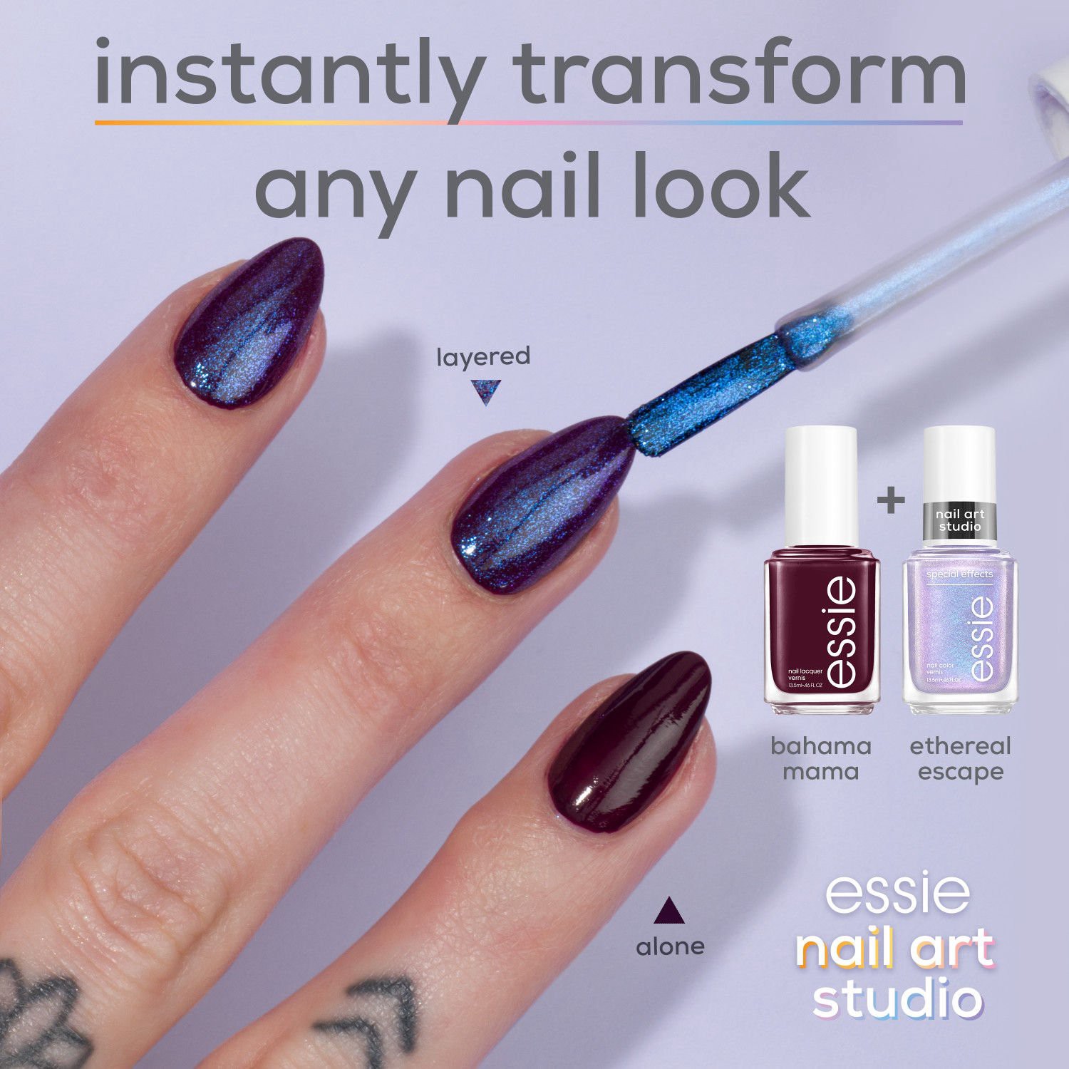 slide 4 of 7, Essie Nail Art Studio Polish, Ethereal Escape, 0.46 oz