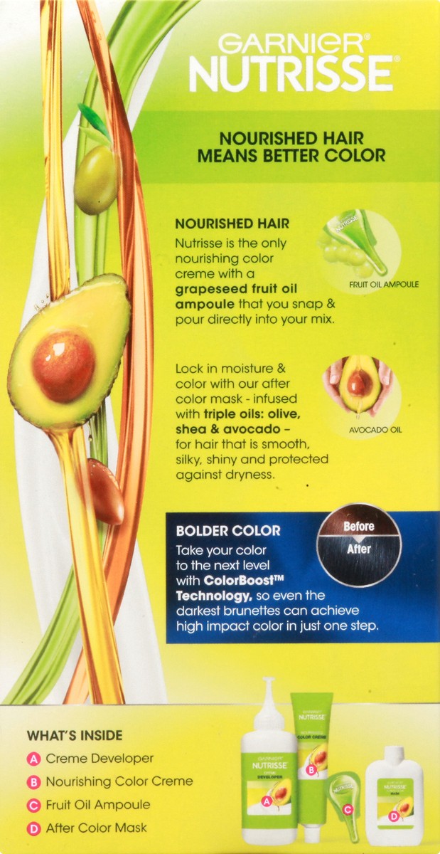 slide 5 of 9, Garnier Ultra Color Nourishing Permanent Hair Color Crème - IN2 Blue Curaçao, 1 ct