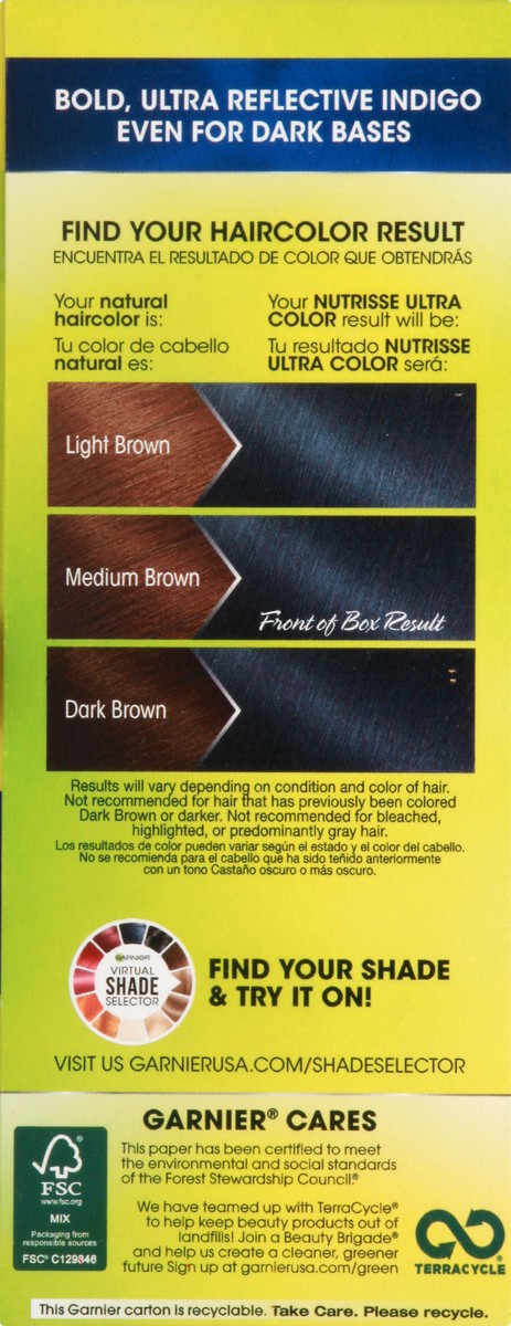slide 7 of 9, Garnier Ultra Color Nourishing Permanent Hair Color Crème - IN2 Blue Curaçao, 1 ct