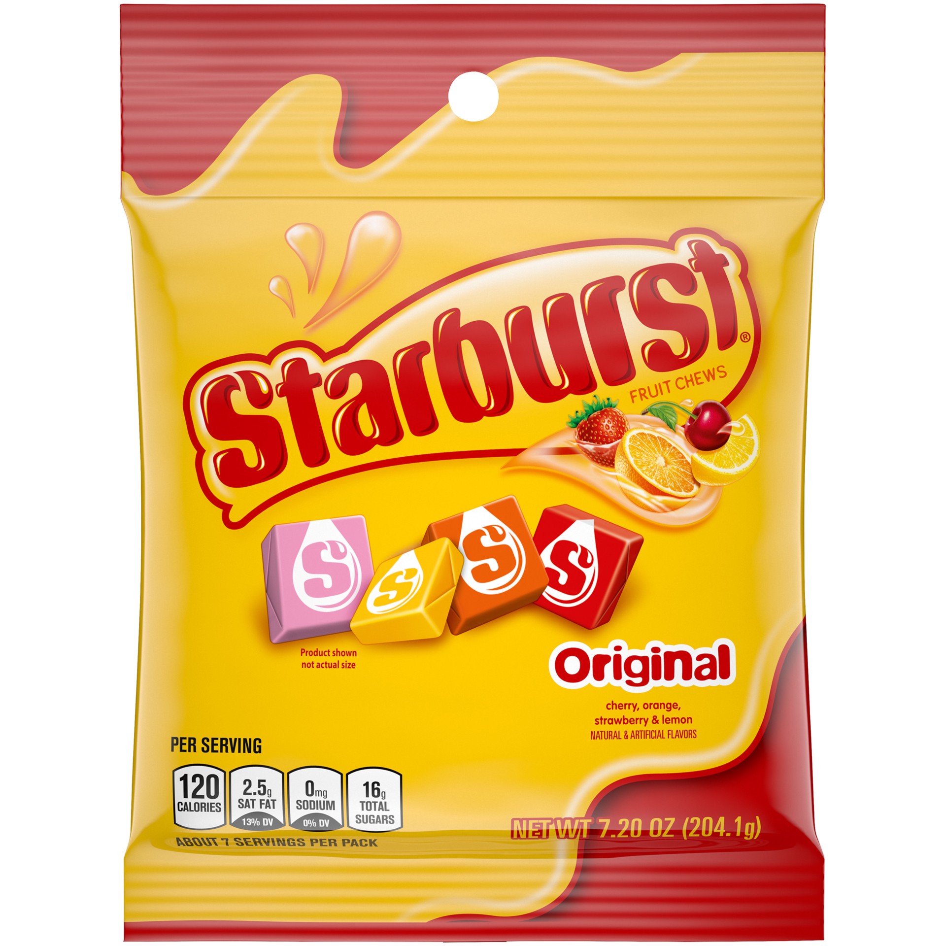 slide 1 of 6, STARBURST Original Fruit Chews Chewy Candy, 7.2 oz Bag, 7.2 oz