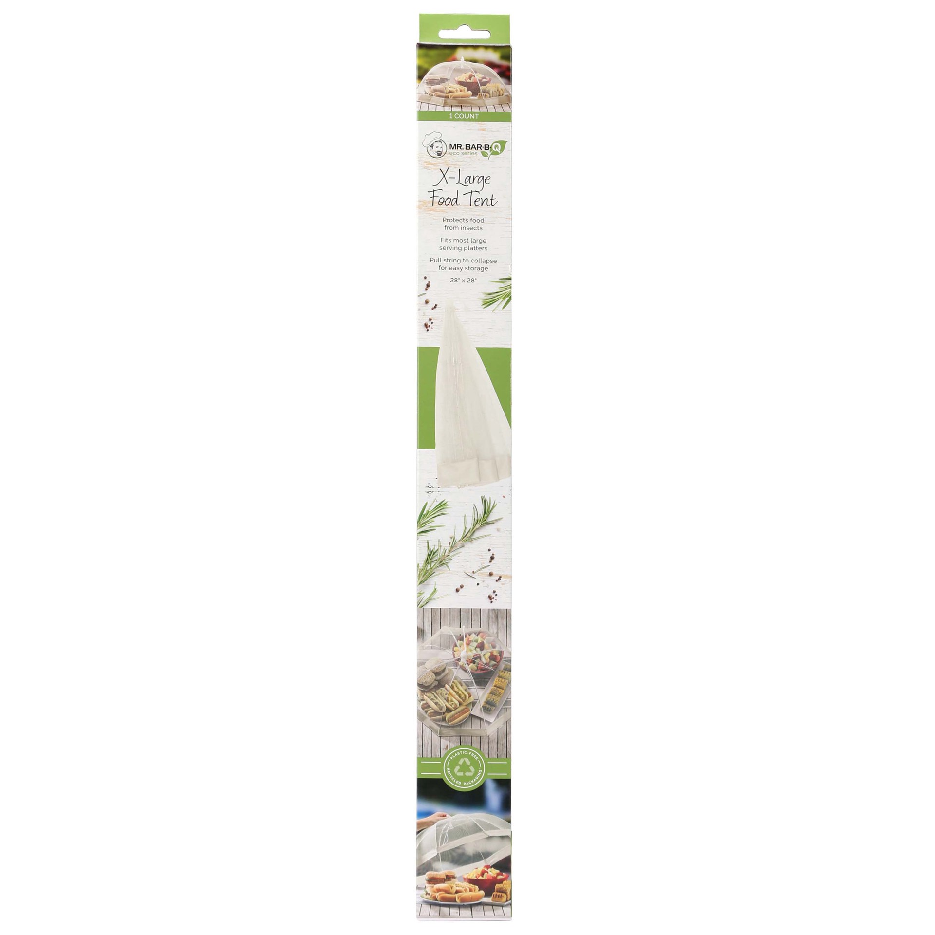 slide 1 of 1, Mr. Bar-B-Q Eco Series Extra Large Food Tent, 28 in