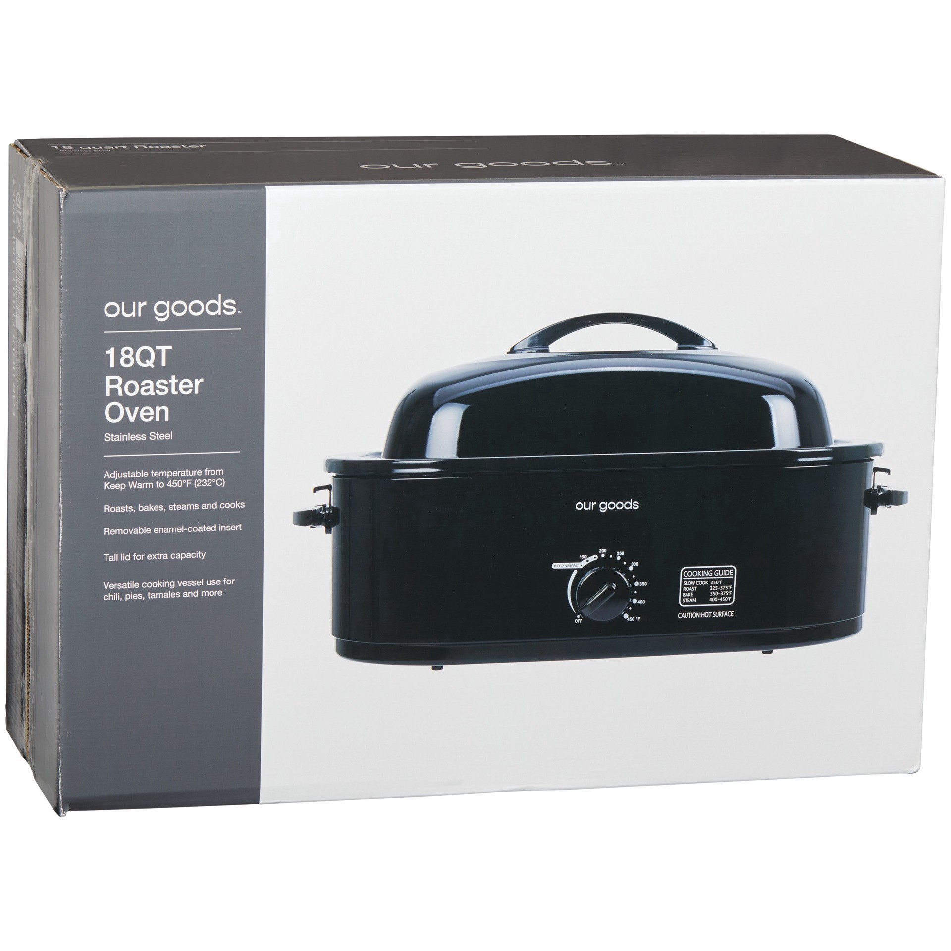 slide 1 of 1, our goods Roaster Oven - Black, 18 qt