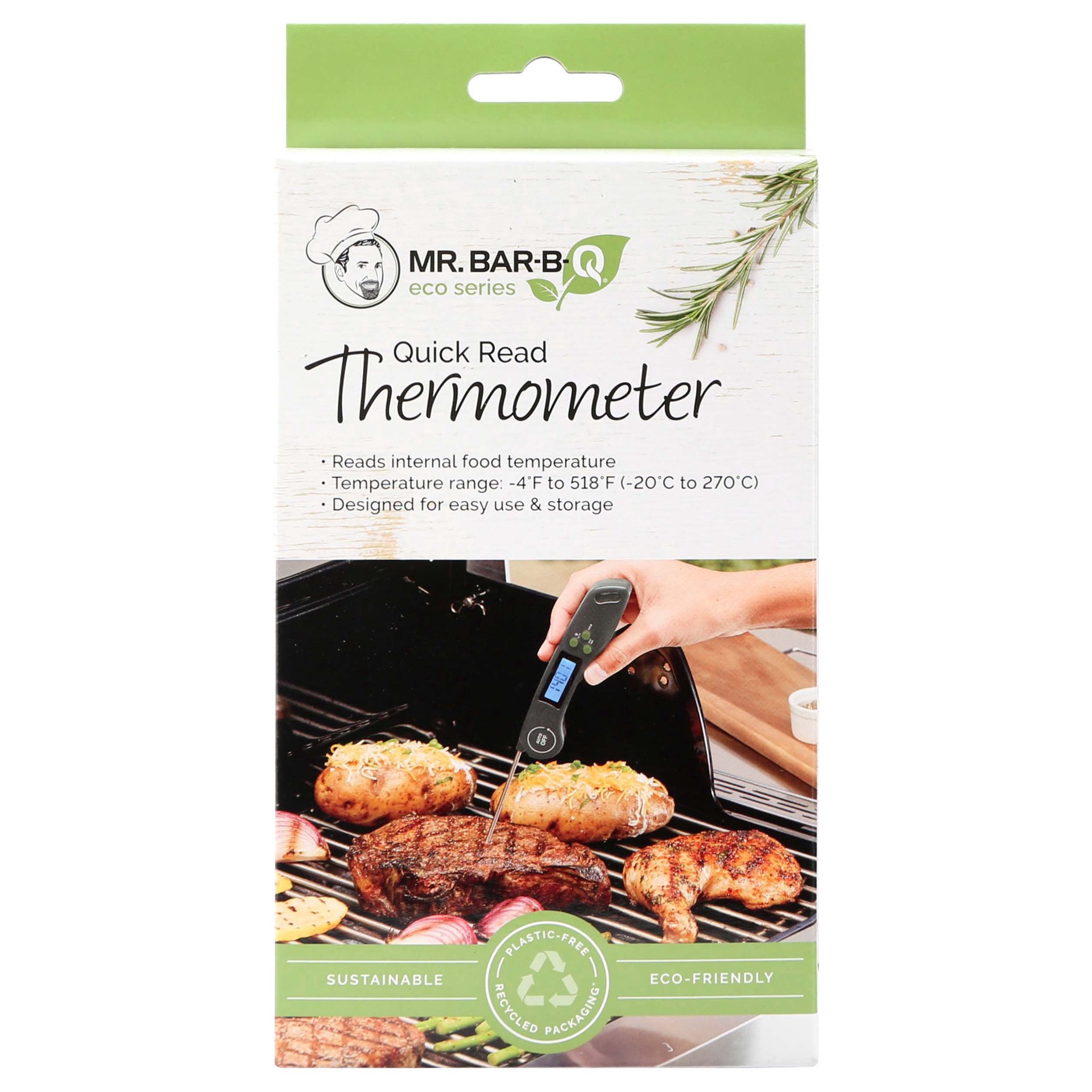 slide 1 of 1, Mr. Bar-B-Q Eco Series Quick Read Thermometer, 1 ct