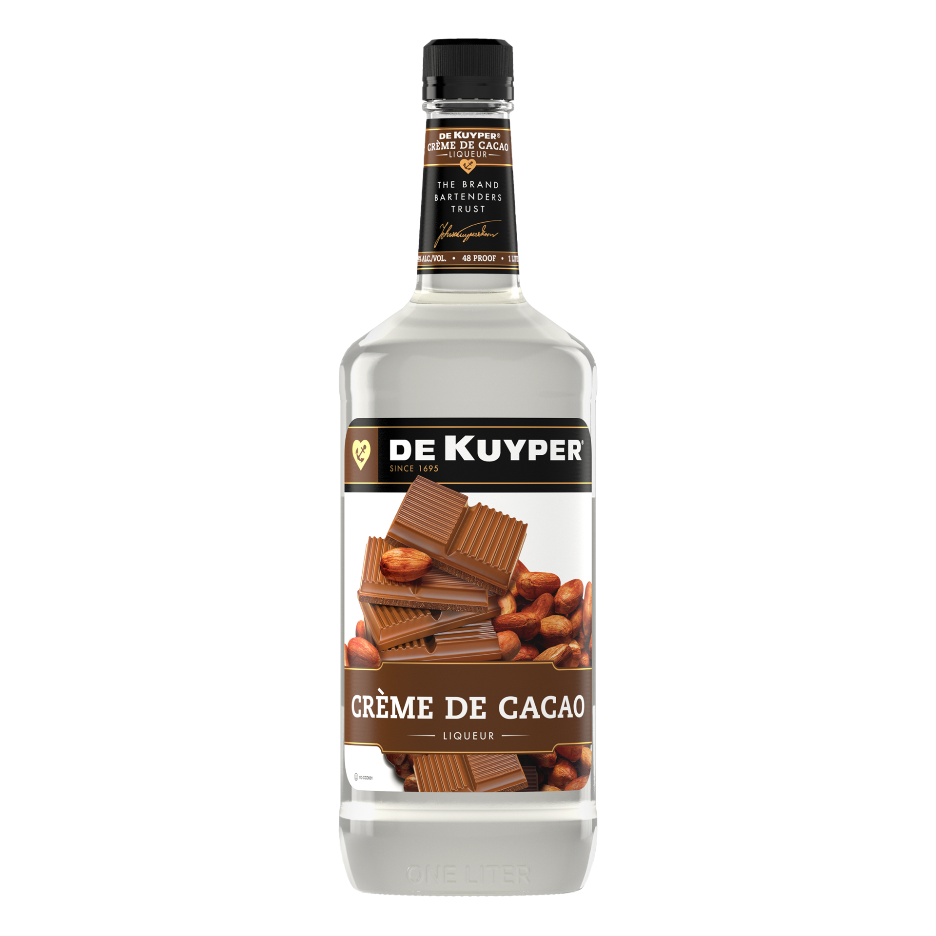 slide 1 of 2, DEKUYPER Dekuyer Schapps Creme De Cocoa White, 1LT, 1 liter