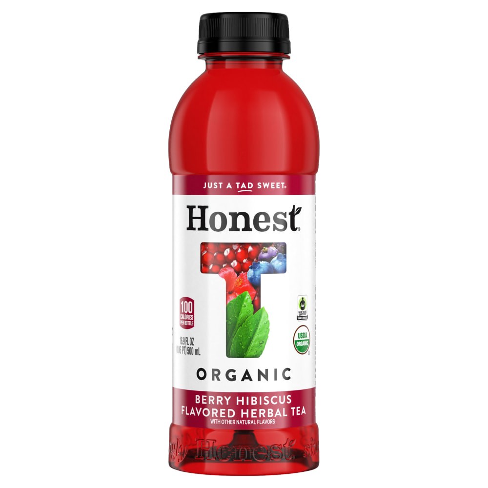 slide 1 of 4, Honest Tea Organic Berry Hibiscus Herbal Tea - 16.9 fl oz, 16.9 fl oz