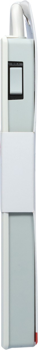 slide 8 of 9, Ge 6-Outlet Surge Protector - White, 2 ft