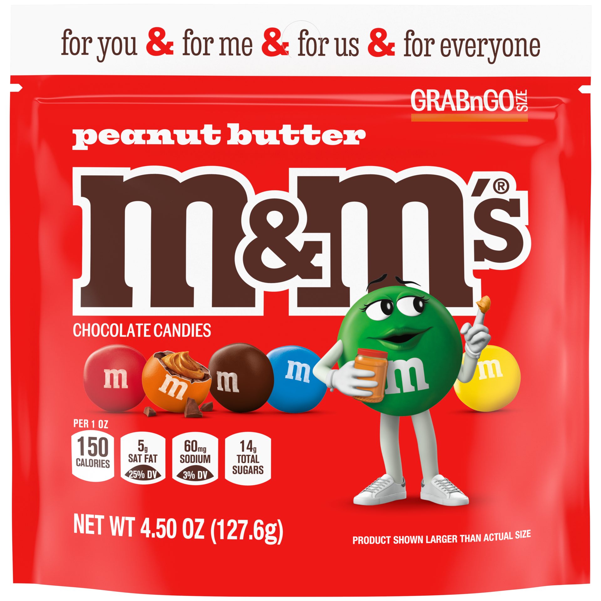 slide 1 of 5, M&M's M&M Peanut Butter Candy, 4.5 oz