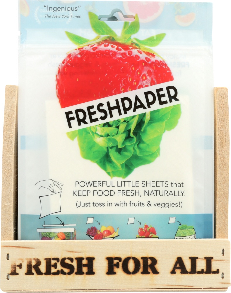 slide 1 of 1, Fenugreen FreshPaper Produce Saver Sheets, 8 ct
