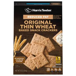 Harris Teeter Crackers - Thin Wheats - Reduced Fat