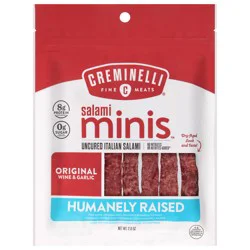 Creminelli Fine Meats Original Wine & Garlic Salami Minis 2.6 oz