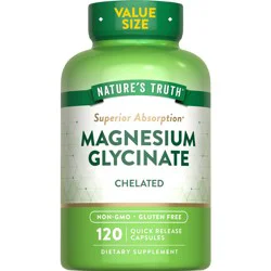 Nature's Truth Magnesium Glycinate Capsules Value Size