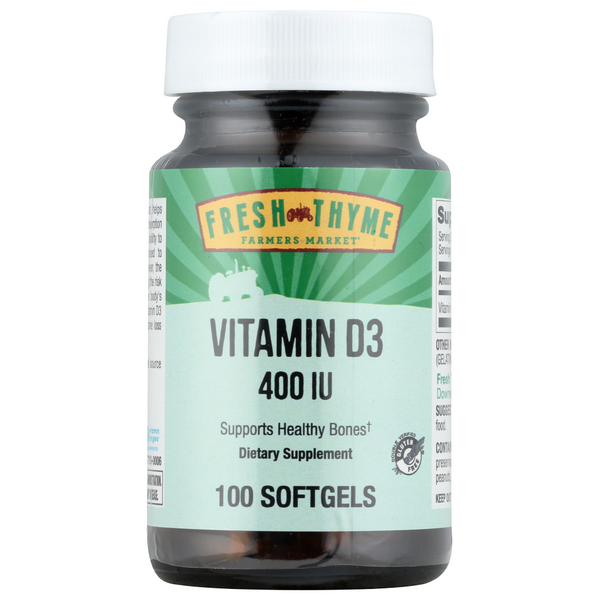 Fresh Thyme Vitamin D3 400 Iu 1 ct Shipt