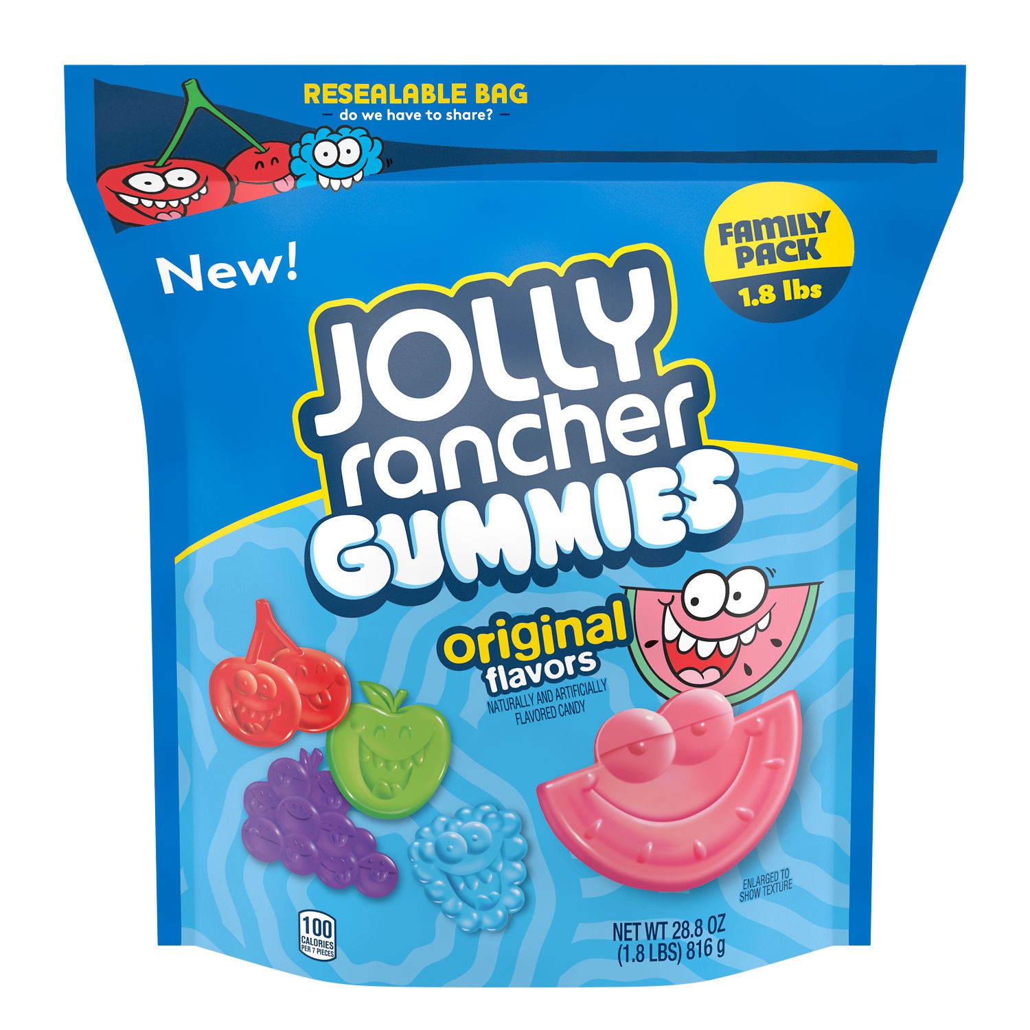 slide 1 of 9, Jolly Rancher Gummie Candy Large, 28.8 oz