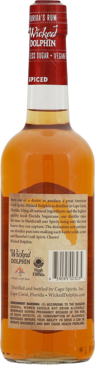 slide 10 of 10, Wicked Dolphin Spiced Rum 750 ml, 750 ml