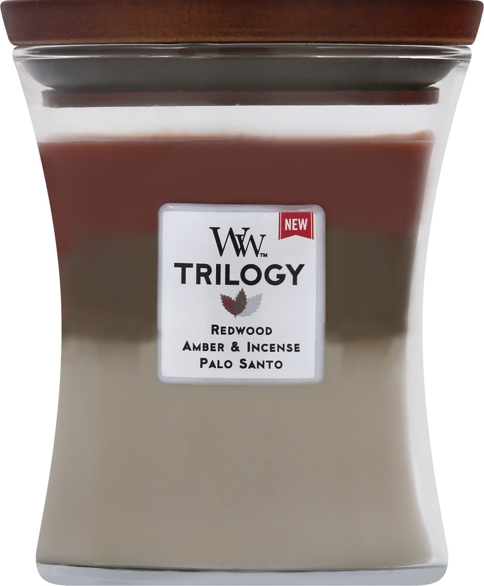 slide 2 of 9, WoodWick Yankee Candle Woodwick Candle, Trilogy, Forest Harvest, 9.7 oz