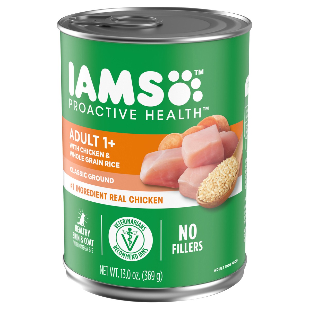 slide 3 of 9, IAMS ProActive Health Adult Ground Dinner with Chicken And Rice Wet Dog Food, 13.2 oz