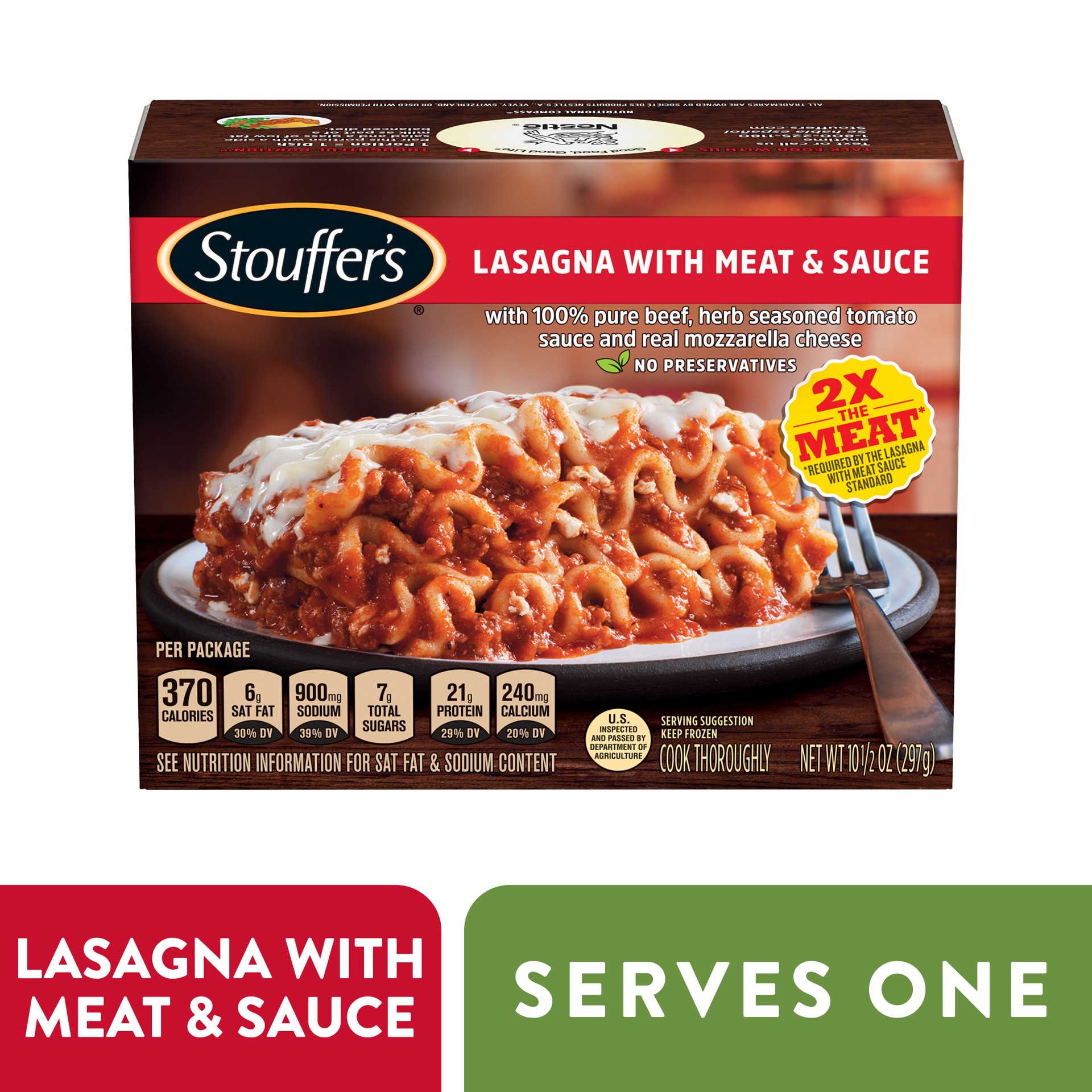 slide 1 of 7, Stouffer's Classics Lasagna Bake With Meat Sauce, 11.5 oz