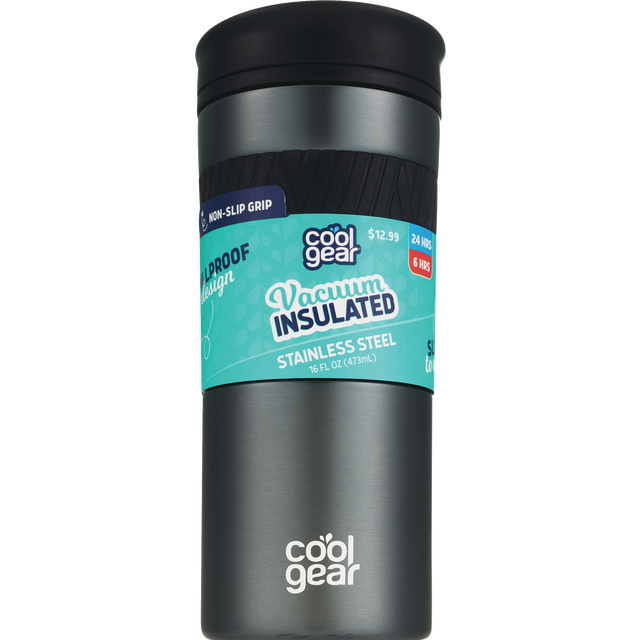 slide 1 of 1, ALADDIN Alad 16Oz Blck W/ Silicone Slve, 1 ct