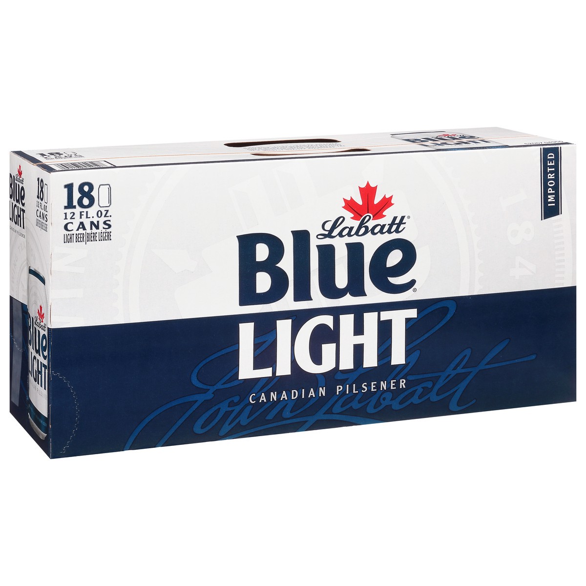 slide 2 of 12, Labatt Blue Imported Canadian Pilsener Light Beer 18 - 12 fl oz Cans, 18 ct